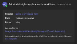 Fairiwnds Insights Applications via Workflows